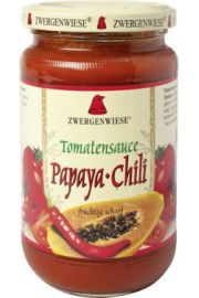Zwergenwiese Sos pomidorowy papaya - chili (pikantny) bezglutenowy 350 g Bio