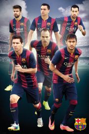 FC Barcelona Gwiazdy Klubu 2014/2015 - plakat