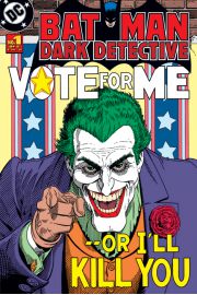 Batman Joker Vote For Me - retro plakat