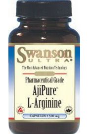 Swanson AjiPure L-Arginina 500 mg Suplement diety 60 kaps.