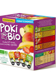 Danival Poki - przecier owocowy mix 100% owocw bez dodatku cukrw 8 x 90 g Bio