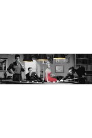 Marylin Monroe, Elvis Presley, James Dean - Bilard by Chris Consani - plakat