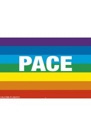Woodstock - Tczowa Flaga Pokoju - Peace Flag - plakat 91,5x61 cm