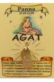 Amulet zodiakalny - Panna - AGAT