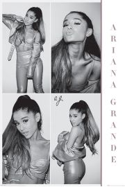 Ariana Grande W czerni i bieli - plakat