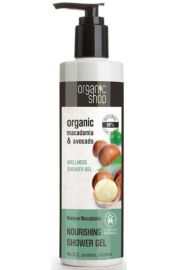 Organic Shop Organic Macadamia & Avocado Nourishing odywczy el pod prysznic o zapachu orzechw macadamia 280 ml