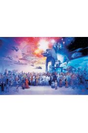 Star Wars Gwiezdne Wojny Wszyscy Bohaterowie - plakat 91,5x61 cm