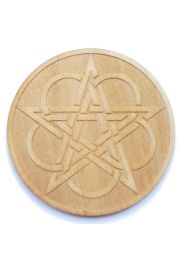 Pentagram celtycki, drewno