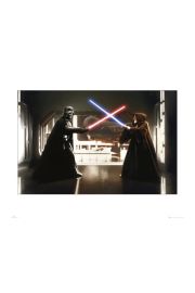 Gwiezdne Wojny Star Wars vader vs obiwan - plakat premium 80x60 cm