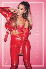 Ariana Grande W czerwieni - plakat 61x91,5 cm