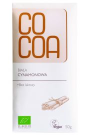 Cocoa Tabliczka biaa cynamonowa 50 g Bio