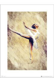 Ballet Balerina - plakat premium 30x40 cm