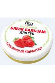 Organiczny balsam-byszczyk do ust 3D Truskawka; wit A;C;E. FIT Fitocosmetic