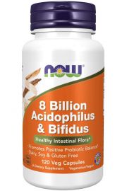 Now Foods 8 Bilion Acidophilus & Bifidus Suplement diety 120 kaps.