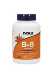 Now Foods Witamina B-6 100 mg - suplement diety 250 kaps.