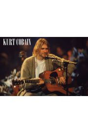 Nirvana Kurt Cobain Unplugged - plakat