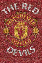 Manchester United Mozaika - plakat