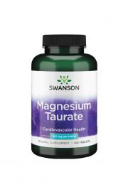 Swanson Taurynian Magnezu 100mg Suplement diety 120 tab.