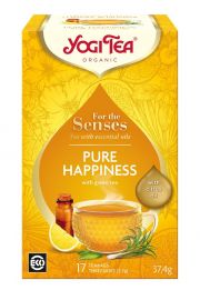 Yogi Tea Herbatka dla zmysw szczcie z zielon herbat i olejkami eterycznymi For the senses pure happiness 37 g Bio