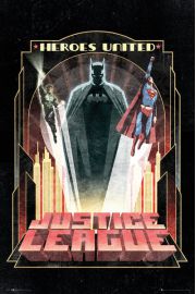 DC Comics Liga Sprawiedliwoci Batman Art Deco - plakat