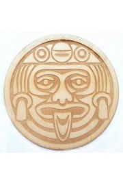 Aztecka podkadka pod kubek, drewno
