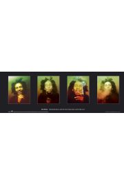 Bob Marley Twarze - plakat 91,5x30,5 cm