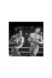 Rocky ivan drago - plakat premium 40x40 cm