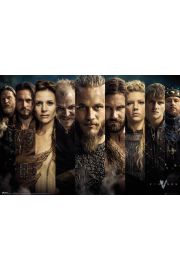 Vikings Wikingowie Bohaterowie - plakat