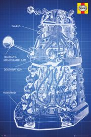 Doctor Who Dalek Blueprint Haynes - plakat 61x91,5 cm