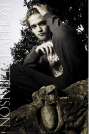 Zamylony Robert Pattinson - Zmierzch - plakat