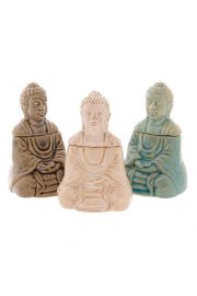Ceramiczny kominek do aromaterapii z pokrywk Siedzcy Budda