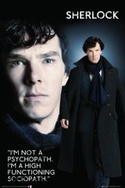 Sherlock Socjopata - plakat