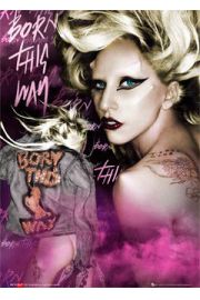 Lady Gaga born this way - plakat 3D
