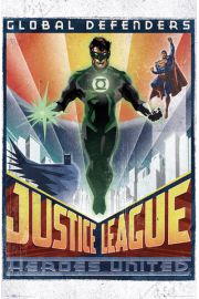 DC Comics Liga Sprawiedliwych Obrocy Ziemi - plakat