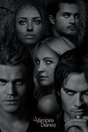 Pamitniki Wampirw Twarze The Vampire Diaries  - plakat