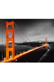 San Francisco - Golden Gate Noc - plakat