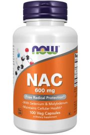 Now Foods Nac-Acetyl Cysteine 600 mg 100 kaps.