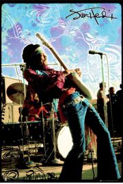 Jimi Hendrix Live - plakat 61x91,5 cm