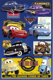 Auta - Disney Cars - Collage - plakat