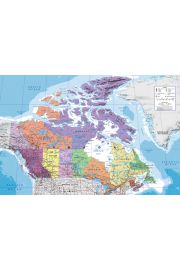 Mapa Kanady - plakat