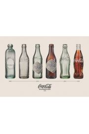 Coca-Cola - Ewolucja butelki - plakat