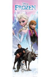 Kraina Lodu Frozen Anna i Elza - plakat 53x158 cm
