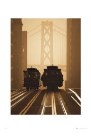San Francisco Stare Tramwaje - plakat premium 60x80 cm