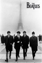 The Beatles w Paryu - plakat 61x91,5 cm