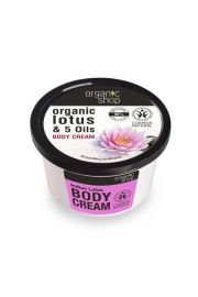 Organic Shop Organic Lotus & 5 Oils Body Cream krem do ciaa Indyjski Lotos 250 ml