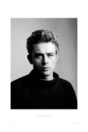 James Dean portrait - plakat premium 60x80 cm