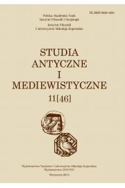 Studia Antyczne i Mediewistyczne, 11(46)/2013