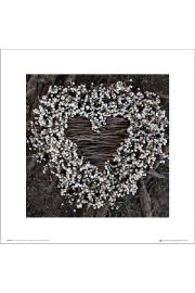 Madalenes Hearts Branches - plakat premium 40x40 cm