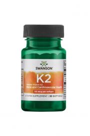 Swanson Witamina K2 naturalna 50 mcg - suplement diety 30 kaps.