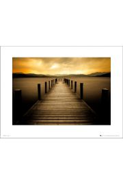 Sunset Pier - plakat premium 40x30 cm